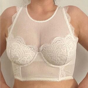 Victorias Secret Demi Bustier Longline Corset Type Bra Sz 34D NWT